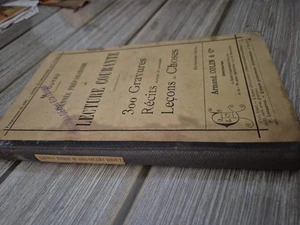 ALTES BUCH. AKTUELLE LESUNG. ARMAND COLIN .1887 - Bild 1 von 15