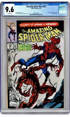 Amazing Spider-Man #361 CGC 9.6 - Primera Carnicería - Cobre/Edad Moderna Llave Marvel Foto 1 de 2