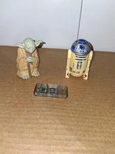 Star Wars 1996 Yoda Applause Figure + R2-D2 Taco Bell + Padmé CommTech Chip - Foto 1 di 11