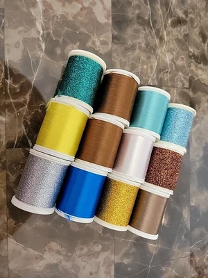 Lot of 12g New Madeira Embroidery Thread Spools, #6-8 & 100-200m , Retail $51 - Image 1 of 4
