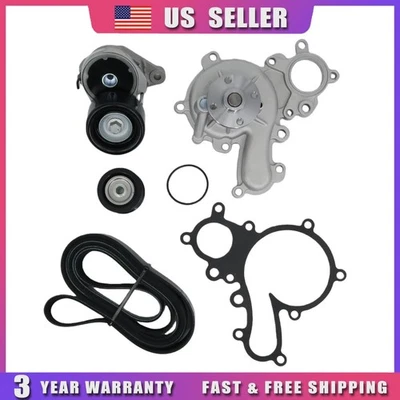 For 2007-2021 Toyota Tundra 5.7L Water Pump Drive Belt Tensioner Pulley Kit New - Image 1 of 4