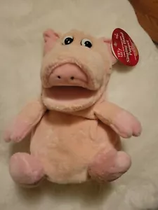 Dan Dee Pink Pig Puppet Old McDonald Had a farm Singing 3 songs plush WORKS New - Picture 1 of 10