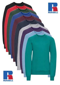 Russell 762B Plain Kids Childrens Childs Boys Girls Sweat Shirt Jumper No Logo - Picture 1 of 13
