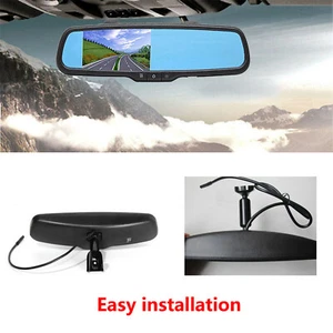 4.3" TFT LCD Mirror Screen Monitor For Rear View Backup Camera Reverse Parking - Picture 1 of 8