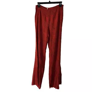 Free People Lounge Pants Womens Size Small Wide Leg Pure Rayon Spice Combo New - Picture 1 of 10