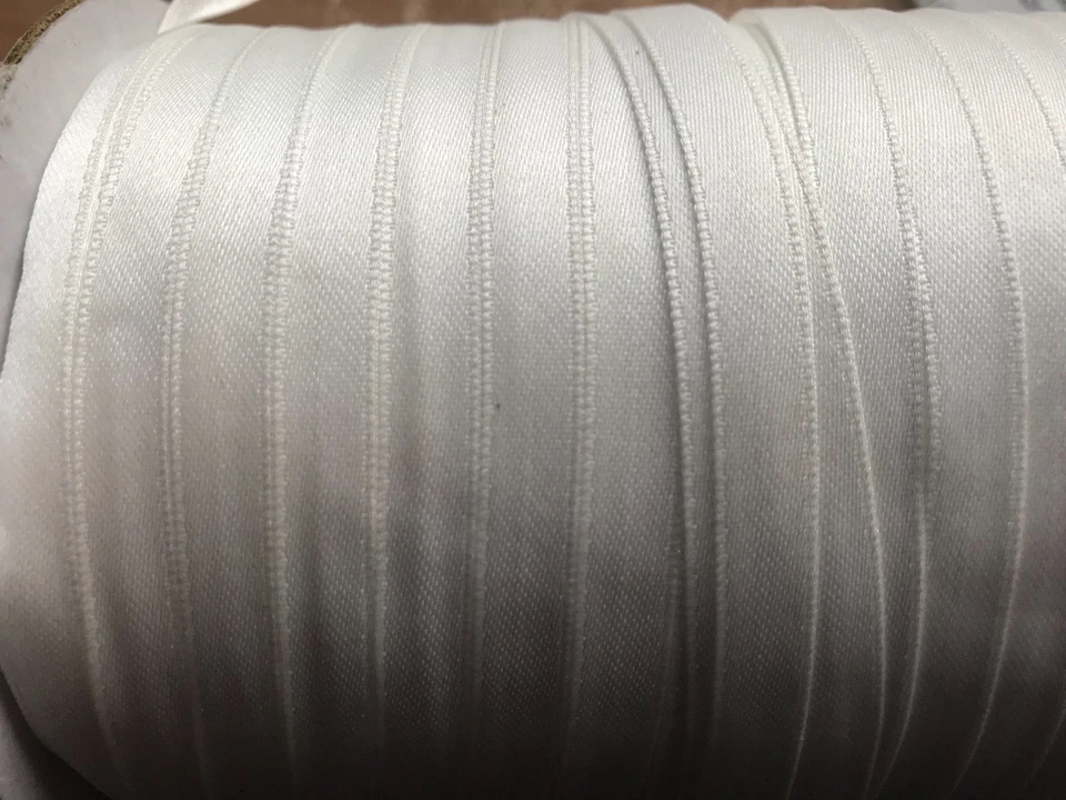WHITE Double Sided satin edged RIBBON 8mm width x 10 metres - Image 1 of 1