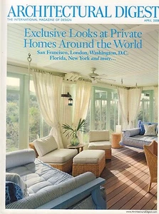 Architectural Digest April 2008 Exclusive Looks at Private Homes 021617DBE2 - Picture 1 of 1