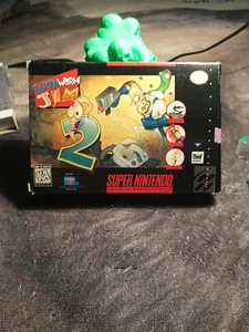 Earthworm Jim 2 (Super Nintendo SNES) CIB Great Shape - Picture 1 of 14