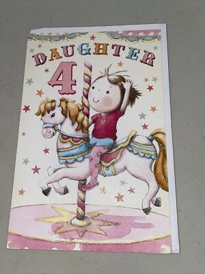 Tarjeta de cumpleaños grande Jelly Beans - hija 4º cumpleaños Foto 1 de 2
