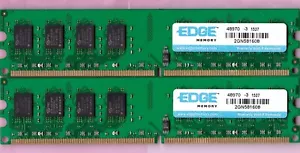 4GB 2x2GB PC2-6400 EDGE Memory 2GN581608 PE21553802 DDR2-800 Desktop Ram Kit - Picture 1 of 3