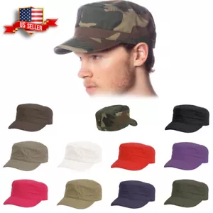 Fitted Military Hat Army Cadet Patrol Castro Cap Golf Driving Summer Castro - Picture 1 of 14