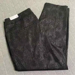 Lane Bryant Allie Ankle Pants Black Snakeskin Women's Size 22 NWT - Picture 1 of 9