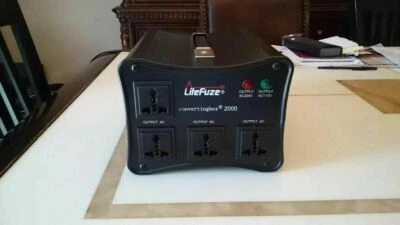 LiteFuze Convertingbox 2000 Watt Step Up/Down Auto Voltage Converter Transformer - Image 1 of 3