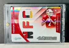 COLIN KAEPERNICK 2011 Absolute Premiere Materials Triple Patch 14/25 RC Rookie
