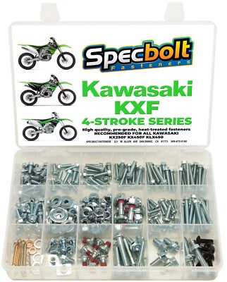 Kit de pernos KXF Kawasaki KXF250 KXF450 KX250F KX450F carrocería plástico marco asiento Foto 1 de 4