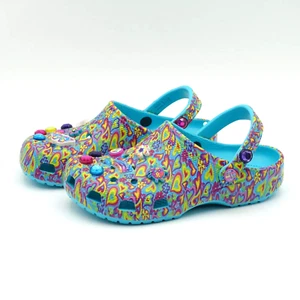 Crocs Lisa Frank Clogs 207737-4SM Multi Size 6Y Youth / 8 Women's - Picture 1 of 8
