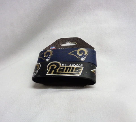 Defunked St Louis Rams 2 Pack Bracelet Wrist Bands Set Rubber PVC Type FREESHIP Cover