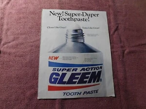 Gleem Tooth Paste Original Print Ad from Magazine Vintage 1967 - Bild 1 von 2