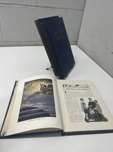 LIBRO VINTAGE IMÁGENES E HISTORIAS DE LA BIBLIA JUEGO DE 3 1938 NIÑOS RELIGIÓN ARTE EVANS - Imagen 1 de 24