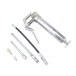 Grease Gun Machine Set 4200psi Manual 3OZ/ 120cc Hand Pistol Grip Flexible Hose - Picture 1 of 12