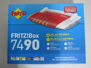 Original AVM FRITZ!Box 7490 WLAN Router VDSL/ADSL 1300 Mbps VoIP WiFi Mesh NEU - Bild 1 von 4