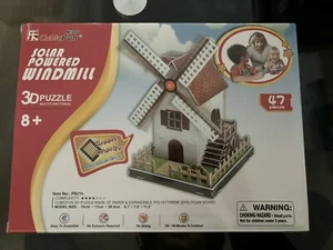 Cubicfun 3D Puzzle Solar Powered Windmill 48 Pcs With Solar Power Drive - Picture 1 of 2