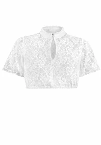 B-Ware / 2. Wahl Dirndlbluse B-5077 weiß Kurzarm Stockerpoint - Bild 1 von 1