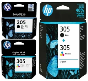 Oryginalny wkład atramentowy HP 305 Deskjet 2300 2700 2710 2720 2721 3YM60AE 3YM61A LOT - Zdjęcie 1 z 8