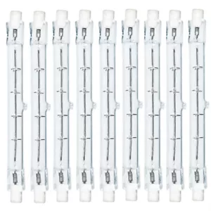 10PCS Halogen Leuchtmittel R7s 150W Halogenstab 118mm Brenner warmweiß dimmbar - Bild 1 von 3