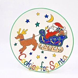 MIKASA 11" Christmas Serving Plate "Cookies for Santa" FX056 Santa's Treat - Picture 1 of 6