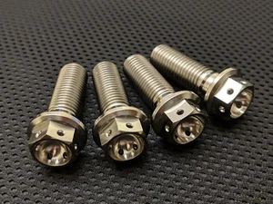 RGV250 Titanium front brake caliper bolt kit Ti 90-96 drilled race spec - Picture 1 of 4