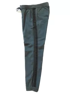 American Rag Herren grau khaki schmale Jogginghose schwarz Seitenstreifen Größe S 28 29 30 - Bild 1 von 4