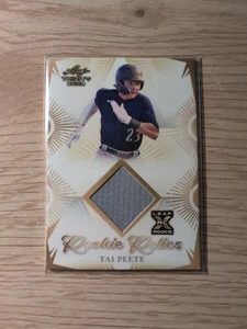 2023 Leaf Trinity #RR-46 Tai Pete Rookie Relic - Picture 1 of 2