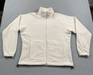 Columbia Chaqueta Suéter Mujer Grande Benton Springs Vellón Cremallera Completa Blanco Crema - Imagen 1 de 17