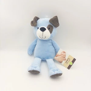 NEW Carters Puppy Dog Plush Lovey Blue Spotted Brown Eye Bean Bottom #39031 VHTF - Picture 1 of 10