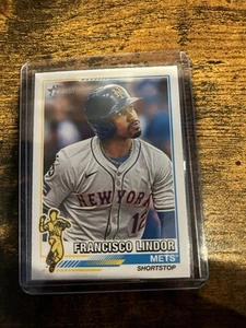 2025 Topps Heritage - 1976 Redefined Francisco Lindor #76R-13 - Picture 1 of 8