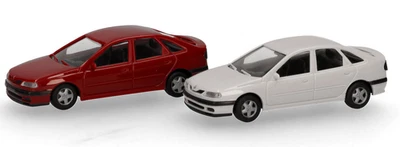 HERPA, RENAULT Laguna rosso e bianco - 2 pezzi da assemblare, 1/87,  HER014113 - Immagine 1 di 4