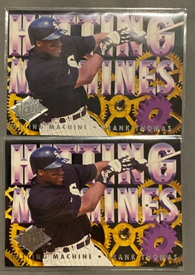 (2) Ultra Hitting Machines 1994 #10 Frank Thomas Salón de la fama Medias Blancas Jugador Más Valioso Foto 1 de 2