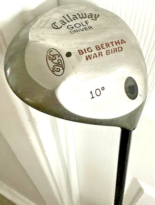 Callaway Big Bertha War Bird Driver 高尔夫球杆 10 Deg 钢制 Uniflex 二手 — 第 1/4 张图片