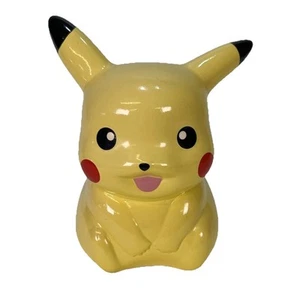 Pokémon Pikachu Ceramic Piggy Bank 5.5” Nintendo 2017 FAB NY - Used, Sun-Faded - Picture 1 of 10