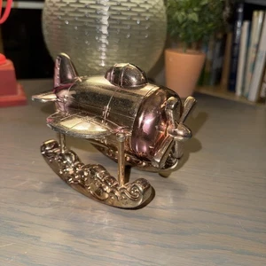 Reed Barton Coin Propeller Flugzeug Bank Rosegold - Bild 1 von 10