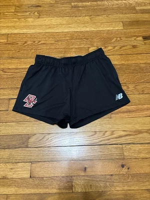 New Balance Boston College Eagles Womens Shorts Size Medium Black Elastic Waist - Image 1 of 4