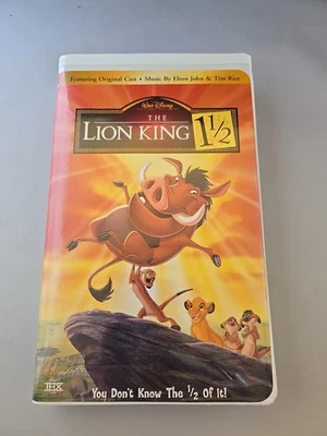 The Lion King 1 1/2 VHS 2004 Disney Video Tape Movie VTG Clamshell  Foto 1 de 3
