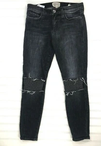 Aktuelle Elliott Stiletto Jeans Nieten Knie grau schwarz Gr. 27 - Bild 1 von 11