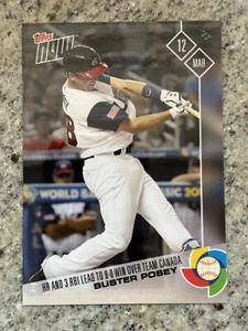 2017 Topps Now World Baseball Classic Home Run Buster Posey - Only 287 Made! W30 - Picture 1 of 2