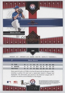 2005 Donruss Champions Orange Impressions /75 Doug Davis #24