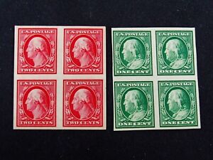 nystamps US Washington Franklin Stamp # 383. 384 Mint OG H/NH         A19x3430