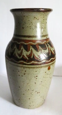 Eric Golding Handmade Studio Pottery Large Vase Branscombe Pottery Devon UK - Image 1 of 4