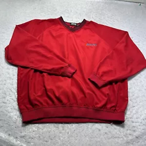 Vintage Ashworth Molson Beer Windbreaker Jacket Red Long Sleeve Mens Size XL - Picture 1 of 12