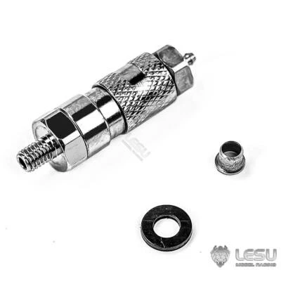 Metal LESU Quick-release Connectors for 1/14 Hydraulic RC Truck 2x1mm Pipe Parts - Image 1 of 4